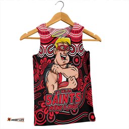 Amazing Aussie St Kilda Aboriginal Inspired Tough Fan Football For Life Men Tank Top