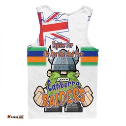Amazing Aussie Canberra Raiders Happy Australia Day We Are One And Free V2 Men Tank Top