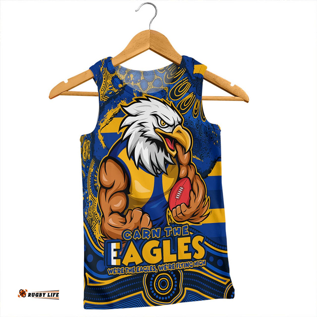 Amazing Aussie West Coast Eagles Blazing Spirit Of Victory Men Tank Top