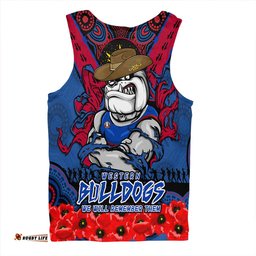 Amazing Aussie Western Bulldogs Ripped Legacy Of The Game The ANZAC Spirit Lives On Men Tank Top