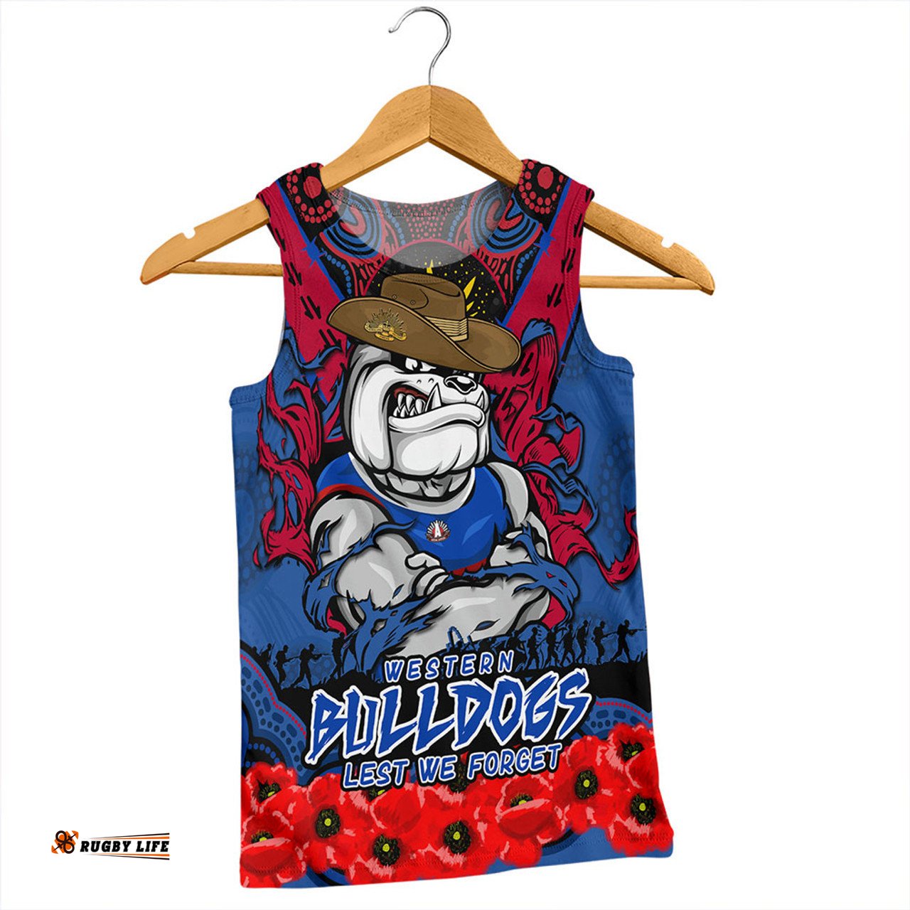 Amazing Aussie Western Bulldogs Ripped Legacy Of The Game The ANZAC Spirit Lives On Men Tank Top