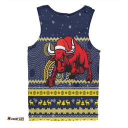 Amazing Aussie North Queensland Cowboys Christmas Custom Ugly Xmas And Aboriginal Patterns For Die Hard Fan Men Tank Top
