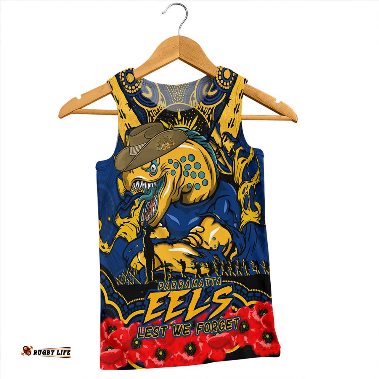 Amazing Aussie Parramatta Eels Ripped Legacy Of The Game The ANZAC Spirit Lives On Men Tank Top