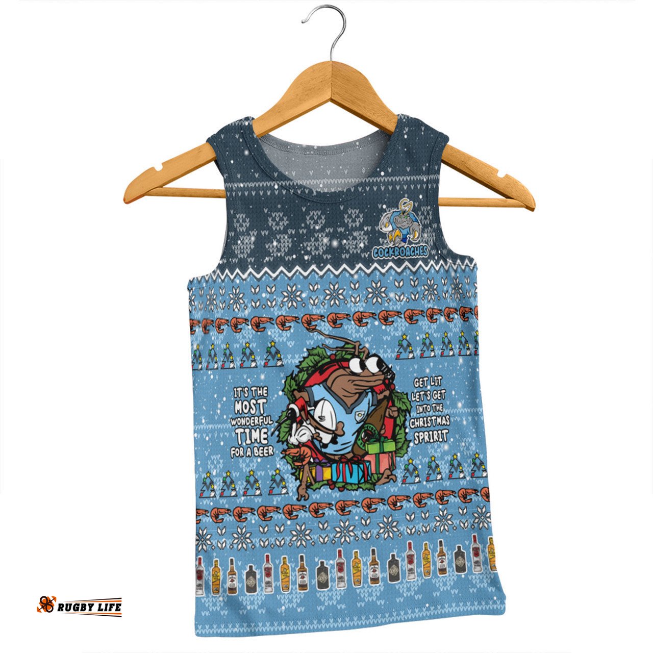 Amazing Aussie New South Wales Cockroaches Christmas Custom Chrissie Spirit Men Tank Top