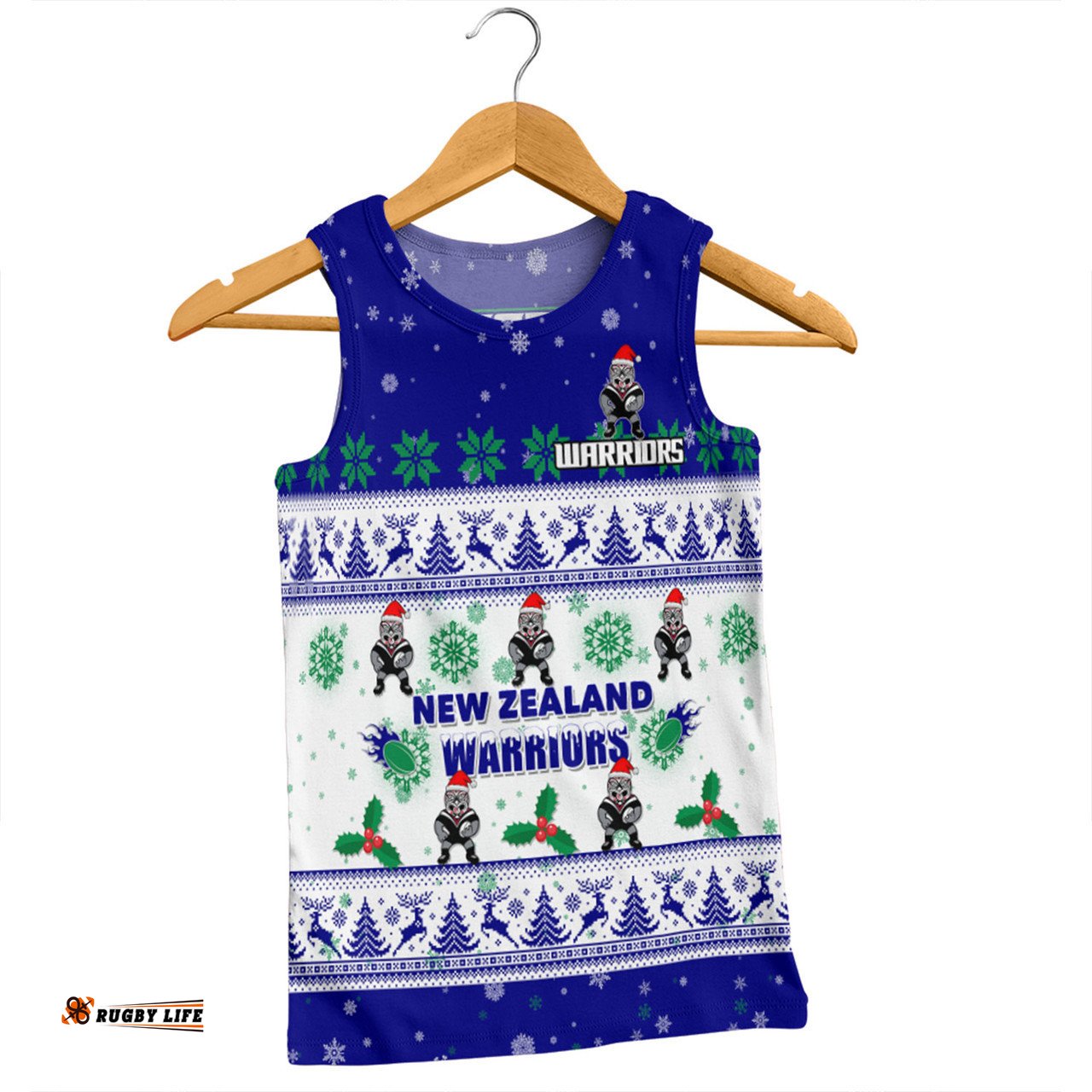 Amazing Aussie New Zealand Warriors Christmas Custom Special Ugly Christmas Men Tank Top