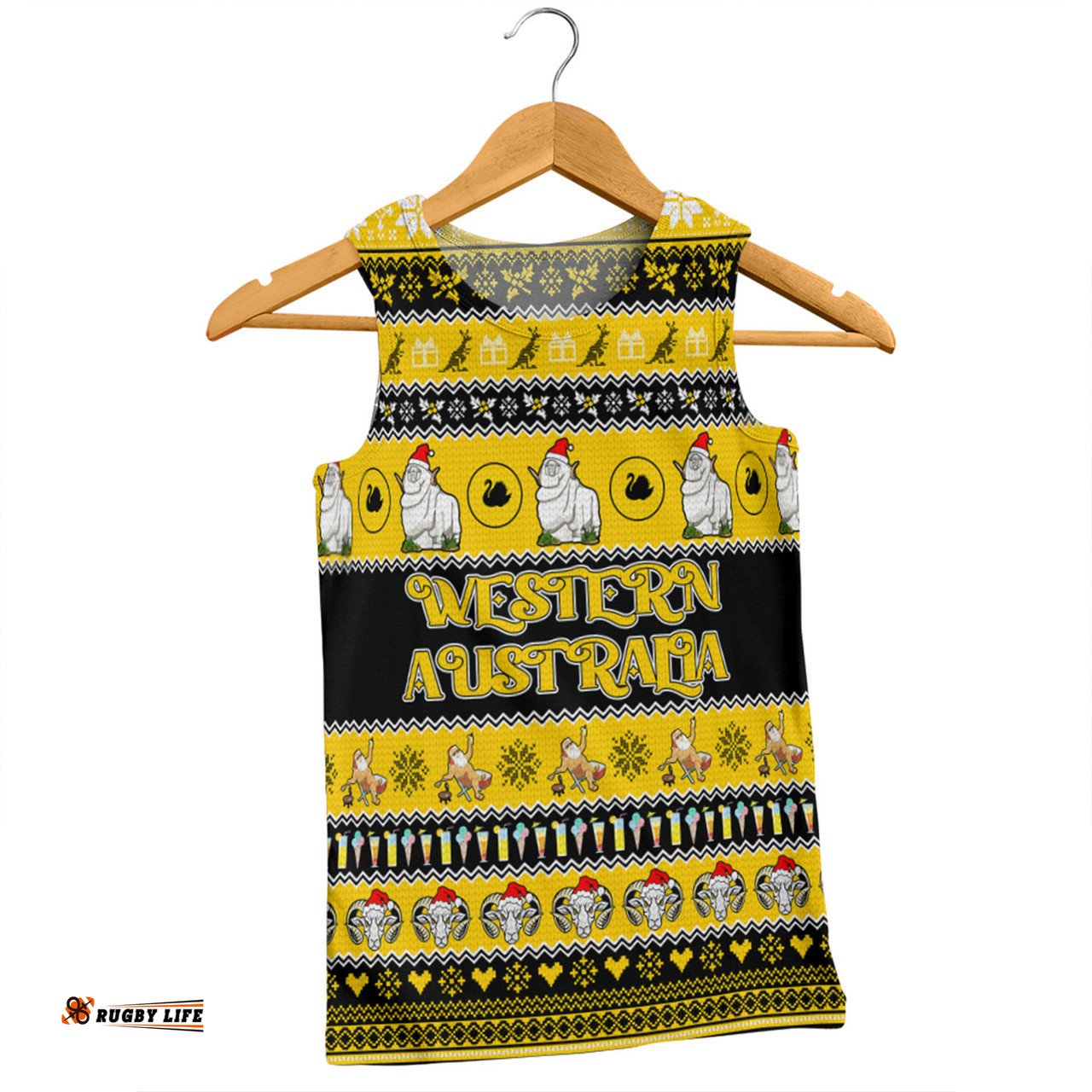 Amazing Aussie Western Australia Big Things Christmas Custom Giant Ram Men Tank Top