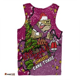 Amazing Aussie Queensland Cane Toads Christmas Custom Let's Get Lit Chrisse Pressie Men Tank Top