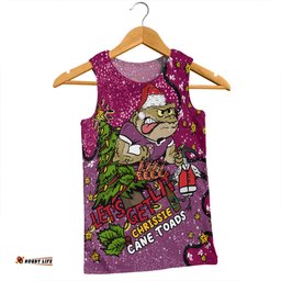 Amazing Aussie Queensland Cane Toads Christmas Custom Let's Get Lit Chrisse Pressie Men Tank Top