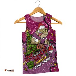 Amazing Aussie Queensland Cane Toads Christmas Custom Let's Get Lit Chrisse Pressie Men Tank Top
