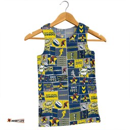 Amazing Aussie North Queensland Cowboys Team Of Us Die Hard Fan Supporters Comic Style Men Tank Top