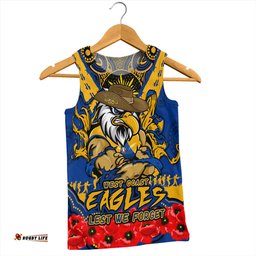 Amazing Aussie West Coast Eagles Ripped Legacy Of The Game The ANZAC Spirit Lives On Men Tank Top
