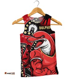 Amazing Aussie Redcliffe Dolphins NAIDOC Indigenous Warrior Spirit Men Tank Top