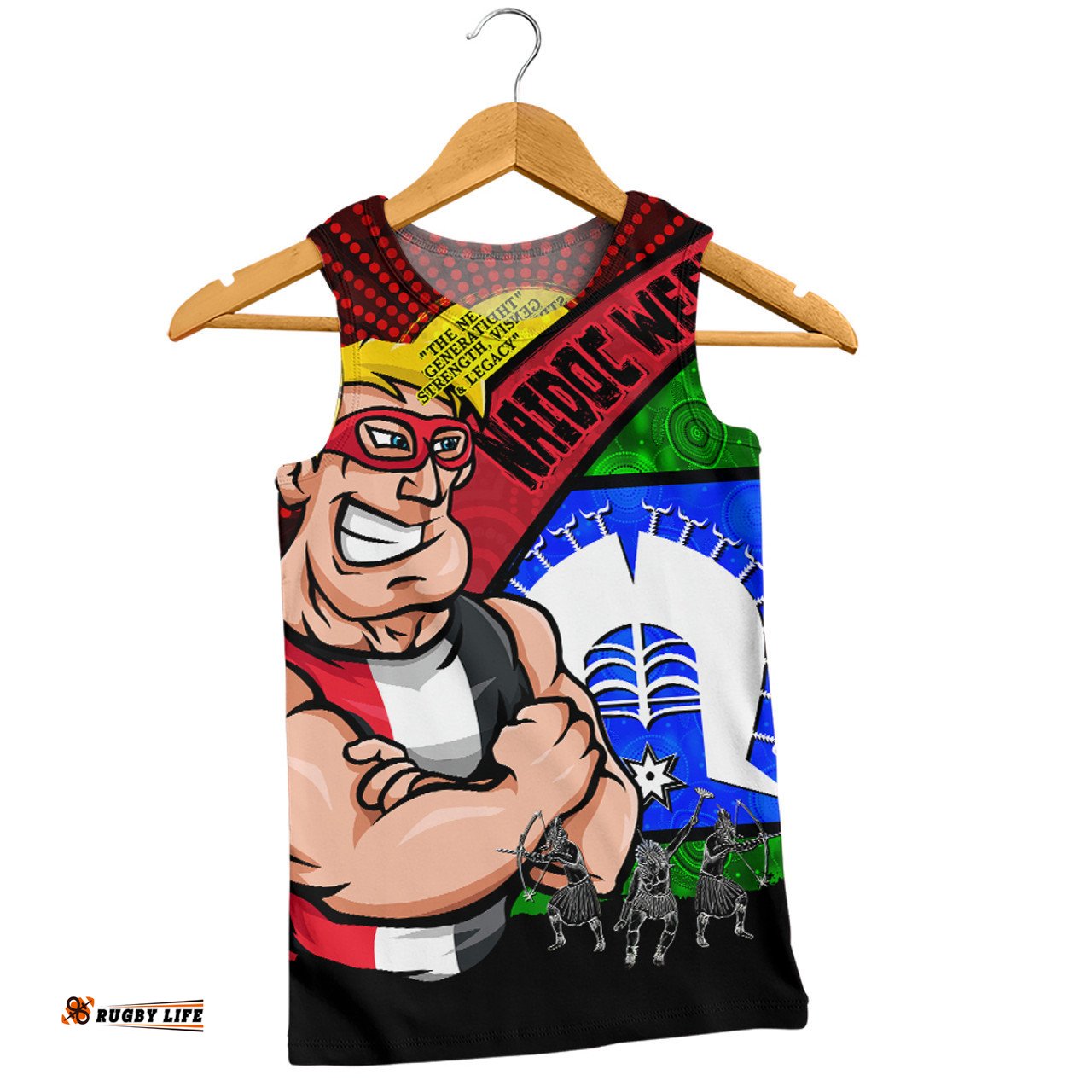 Amazing Aussie St Kilda NAIDOC Week Pride Edition Men Tank Top