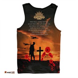 Amazing Aussie New Zealand Warriors Anzac Day New Zealand Warriors Remember Orange Men Tank Top