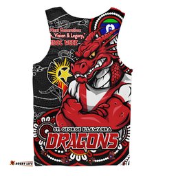 Amazing Aussie St. George Illawarra Dragons Spirit Of NAIDOC Series Men Tank Top