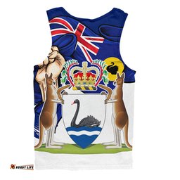 Amazing Aussie Western Australia Power Pride And Heritage Crest Men Tank Top