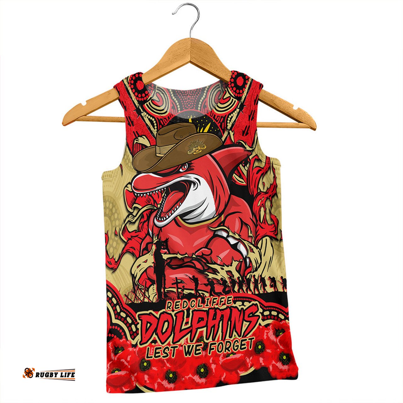 Amazing Aussie Redcliffe Dolphins Ripped Legacy Of The Game The ANZAC Spirit Lives On Men Tank Top