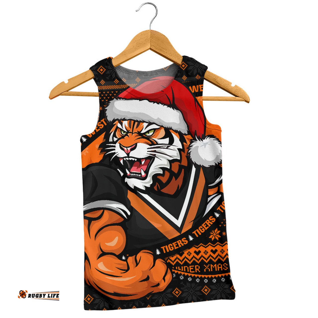 Amazing Aussie Wests Tigers Ugly Knit Style For Christmas Game Fans Men Tank Top