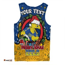 Amazing Aussie Parramatta Eels Christmas Custom Merry Christmas Our Beloved Team With Aboriginal Dot Art Pattern Men Tank Top