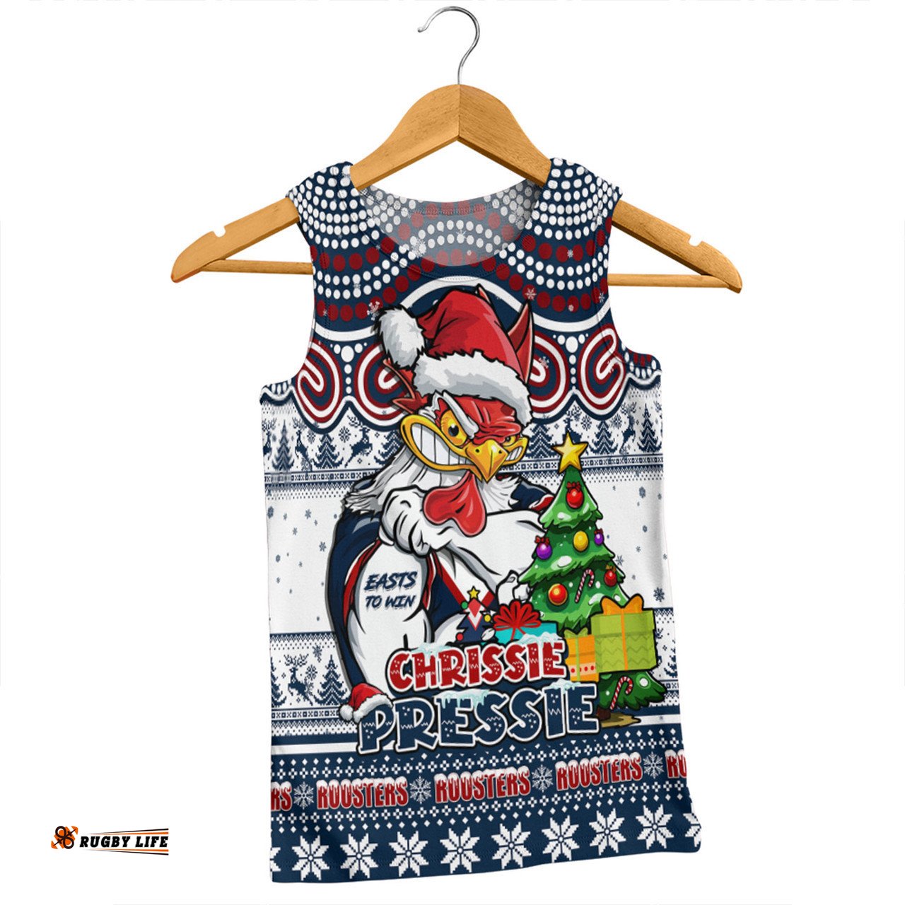Amazing Aussie Sydney Roosters Aussie Ugly Christmas For Die Hard Fan Supporters Men Tank Top