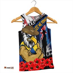 Amazing Aussie West Coast Eagles Anzac Day Honor United In Spirit Men Tank Top