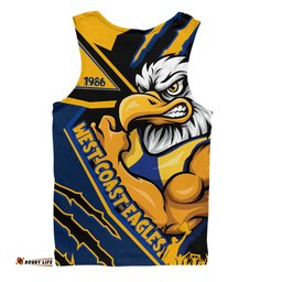 Amazing Aussie West Coast Eagles Battlefield Glory Gear Men Tank Top