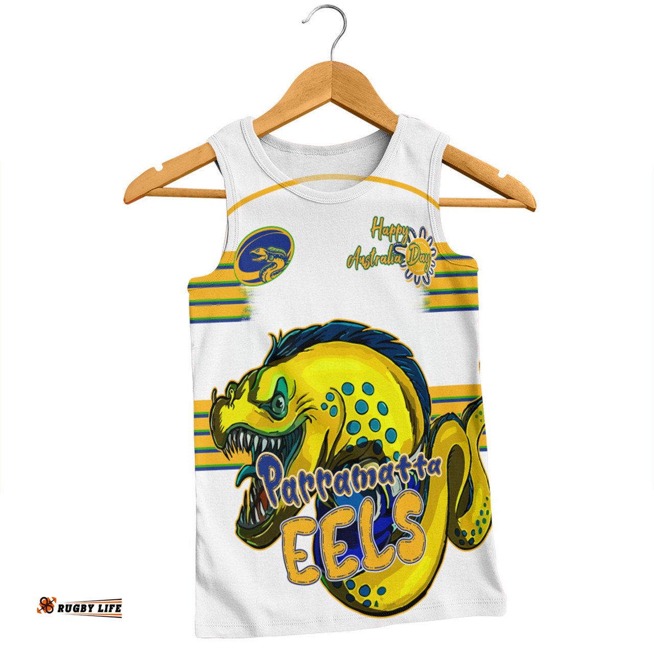 Amazing Aussie Parramatta Eels Happy Australia Day We Are One And Free V2 Men Tank Top