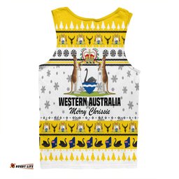 Amazing Aussie Western Australia Christmas Merry Chrissie Men Tank Top