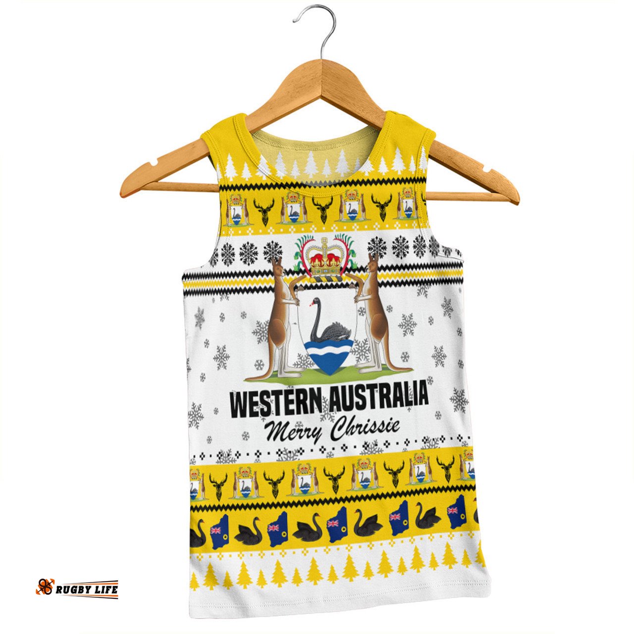 Amazing Aussie Western Australia Christmas Merry Chrissie Men Tank Top
