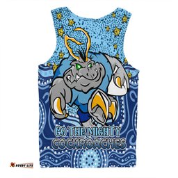 Amazing Aussie New South Wales Cockroaches Custom Custom With Aboriginal Inspired Style Of Dot Painting Patterns Men Tank Top