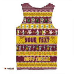 Amazing Aussie Queensland Christmas Custom Happy Chrissie Ugly Style Men Tank Top