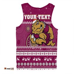 Amazing Aussie Queensland Cane Toads Christmas Custom Ugly Xmas And Aboriginal Patterns For Die Hard Fan Men Tank Top