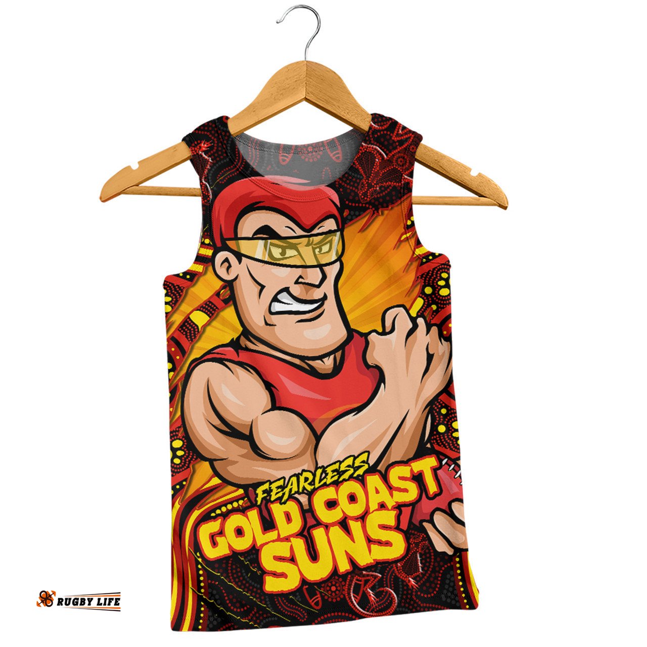 Amazing Aussie Gold Coast SUNS Spirit Warriors Of The Game Men Tank Top