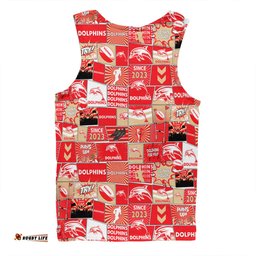 Amazing Aussie Redcliffe Dolphins Team Of Us Die Hard Fan Supporters Comic Style Men Tank Top