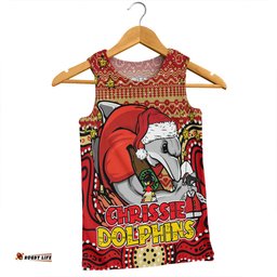 Amazing Aussie Redcliffe Dolphins Christmas Custom Christmas Knit Patterns Vintage Jersey Ugly Men Tank Top