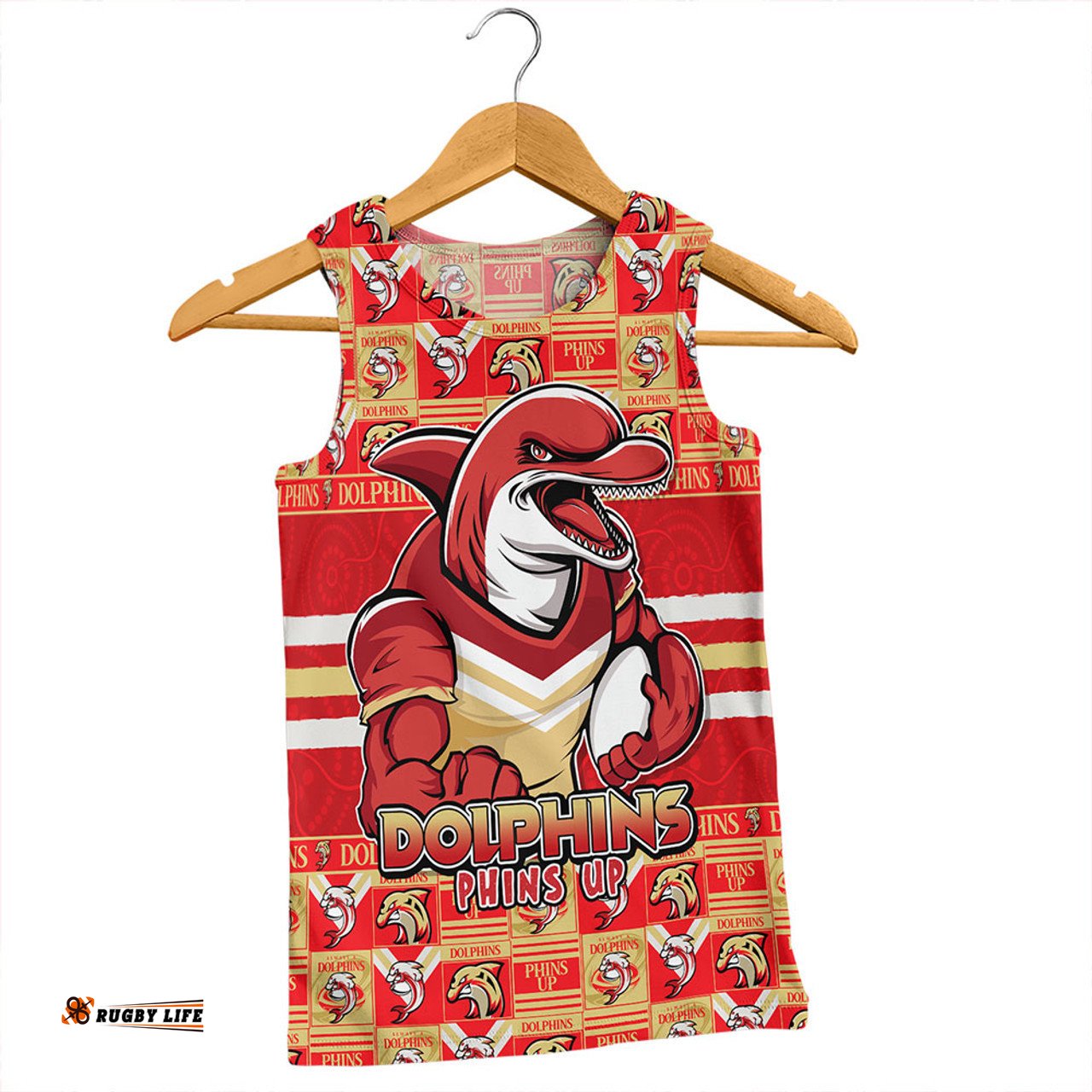 Amazing Aussie Redcliffe Dolphins Champion’s Pride Comic Style Men Tank Top