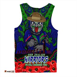 Amazing Aussie New Zealand Warriors Ripped Legacy Of The Game The ANZAC Spirit Lives On Men Tank Top