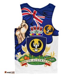 Amazing Aussie South Australia Power Pride And Heritage Crest Men Tank Top