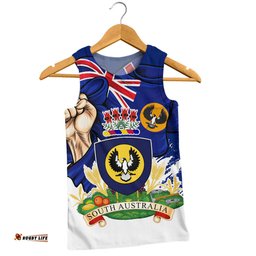 Amazing Aussie South Australia Power Pride And Heritage Crest Men Tank Top