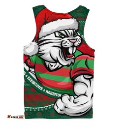 Amazing Aussie South Sydney Rabbitohs Ugly Knit Style For Christmas Game Fans Men Tank Top