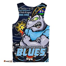 Amazing Aussie New South Wales Blues Spirit Of NAIDOC Series Men Tank Top