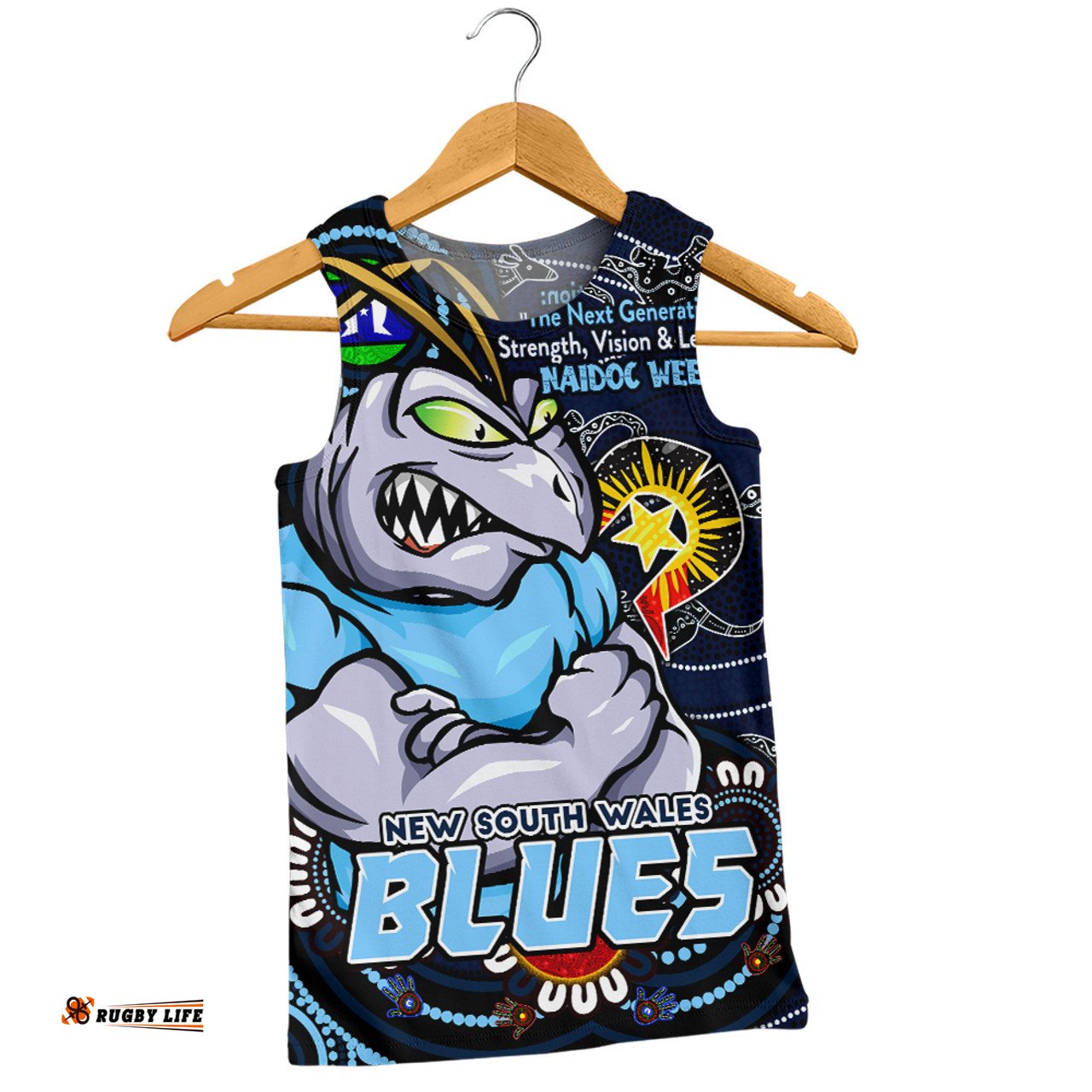 Amazing Aussie New South Wales Blues Spirit Of NAIDOC Series Men Tank Top