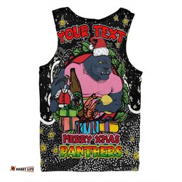 Amazing Aussie Penrith Panthers Christmas Custom Merry Christmas Our Beloved Team With Aboriginal Dot Art Pattern Men Tank Top