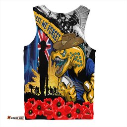 Amazing Aussie Parramatta Eels United In Spirit Anzac Day Tribute Men Tank Top