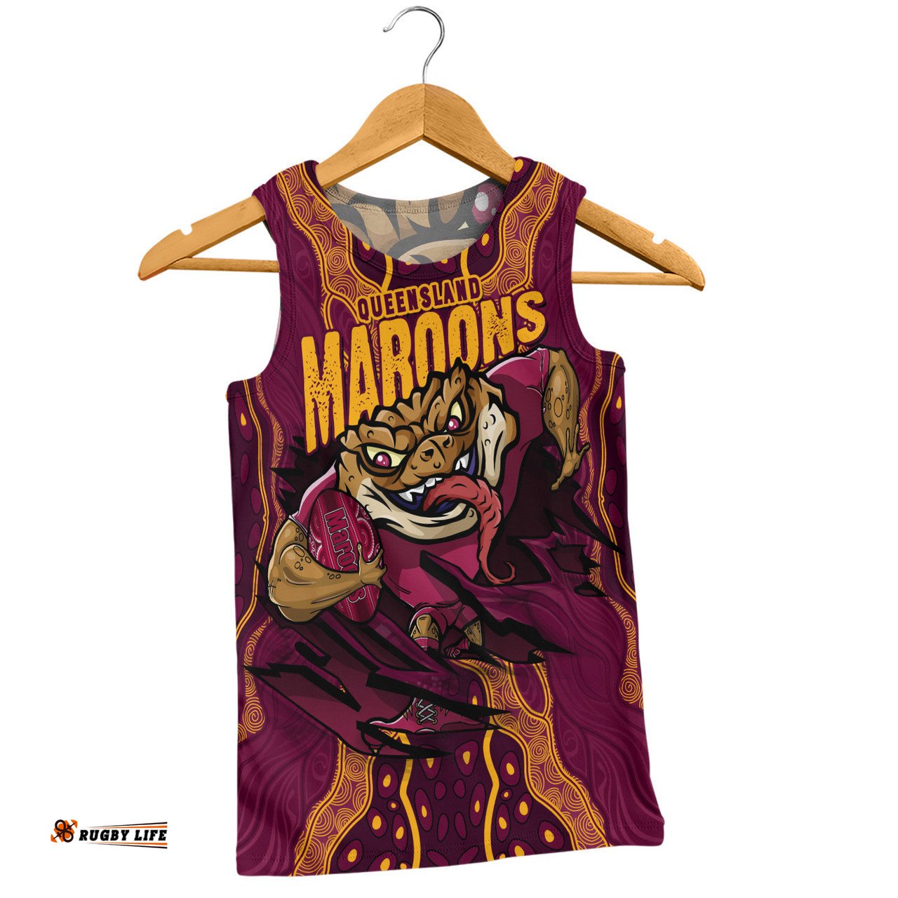 Amazing Aussie Queensland Maroons Maroon Venom QLD Strikeforce Men Tank Top