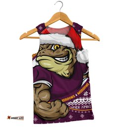 Amazing Aussie Queensland Maroons Ugly Knit Style For Christmas Game Fans Men Tank Top