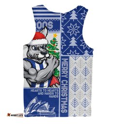 Amazing Aussie North Melbourne Merry Christmas Knit Style Festive Spirit Men Tank Top