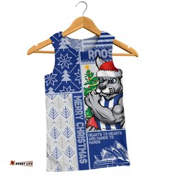 Amazing Aussie North Melbourne Merry Christmas Knit Style Festive Spirit Men Tank Top