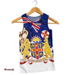 Amazing Aussie New South Wales Power Pride And Heritage Crest Men Tank Top