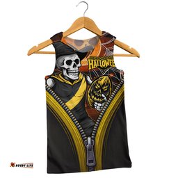 Amazing Aussie Richmond Halloween Night Reaper Zipper Men Tank Top